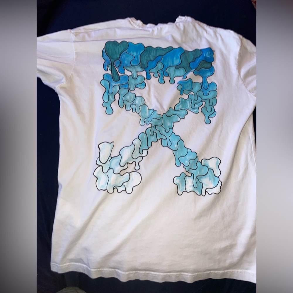 Off-White Blue Marker S/S Over Tee